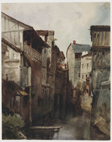TvB T 437
<br/>
Stadsgezicht met smal water
<br/>
<em>Huysmans, Constantinus Cornelis (1810-1886)</em>